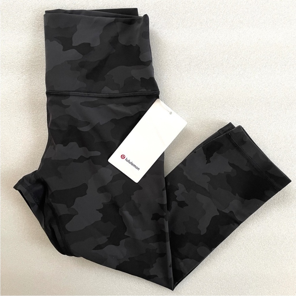 LULULEMON Align HR Crop 21" Camo Leggings Yogo Collection Activewear Size 0 NWT - Picture 4 of 12